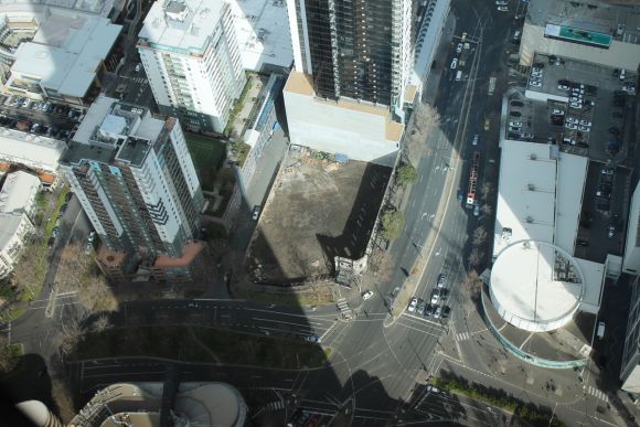 Australia 108 site in August. Image Ryan Seychell Brookfield Multiplex appointed builder for Australia 108, piling to commence in October