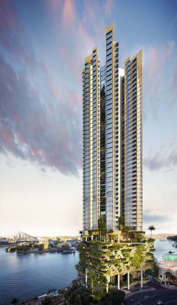 443 Queen Street. Image credit: Architectus/WOHA