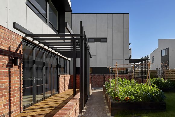 Clyde Mews' communal gardens. Image: Supplied Six Degrees and Excelon combine for Clyde Mews