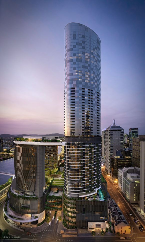Queens Wharf Residences. Image supplied. Brisbane apartment of the week: Queens Wharf Residences, Brisbane CBD
