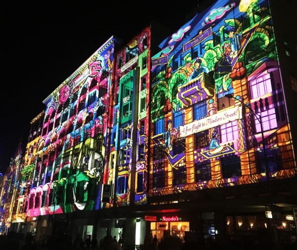 Fractured Fairytales by White Night with The Electric Canvas Melbourne’s White Night 2017