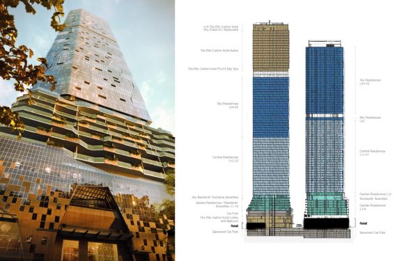 The Gold Residences at West Side Place. Image: Far East Consortium Apartments galore set to breathe new life into the western CBD