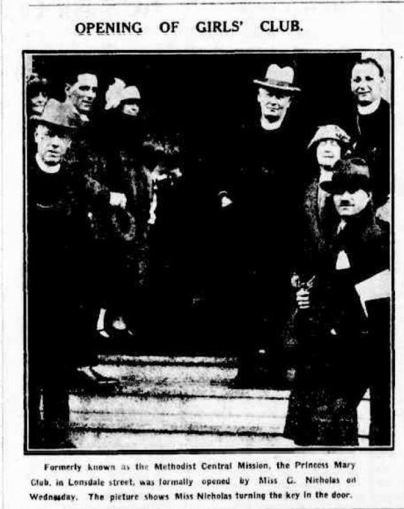 'Opening of Girls' club' - The Argus The Princess Mary Club comes full circle