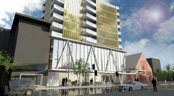 Street level perspective. Planning image: Rothelowman K7 Developments look to push up Paisley Street