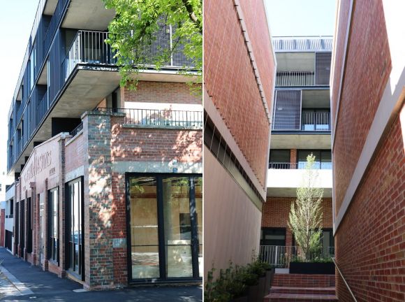 Brick is prevalent both externally and internally Fitzroy's C.F. Row comes up trumps