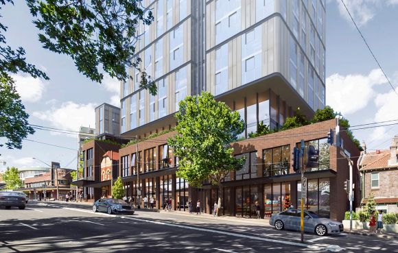 Pacific Highway perspective. Image: PTW Architects Legacy Property sees opportunity in North Sydney