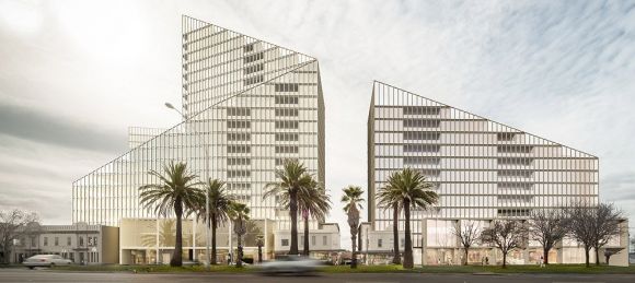 The initial Dandenong Road design cited via Kokoda's website Malvern's mega development site curtailed but still imposing