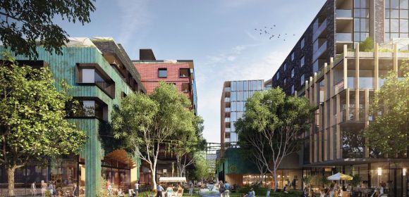 Rendering of West Melbourne's West End by cht architects 5 new Sustainable Apartment Developments in Australia 2019