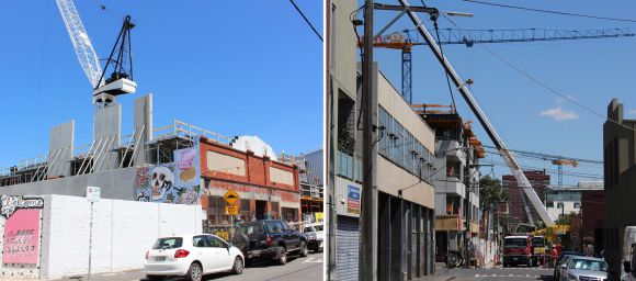 Tower cranes numbers are on the rise in Fitzroy Is Fitzroy losing its built form character to apartment development?