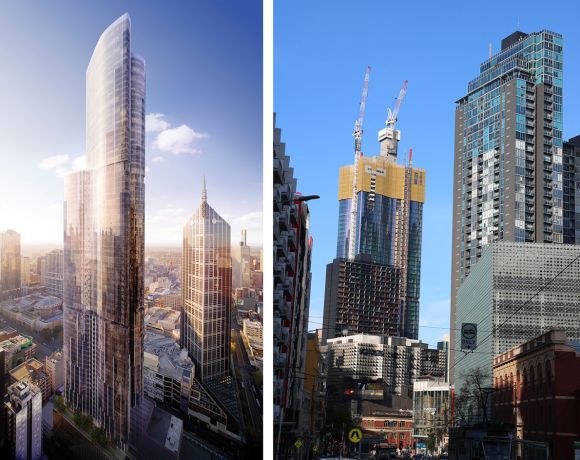 Aurora Melbourne Central will top out by year's end. Images: UEM Sunrise | Mark Baljak Top 10 (Future) Tallest Buildings in Australia