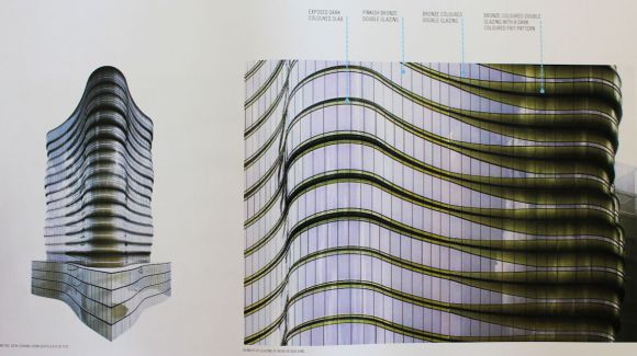 13-21 Palmerston Crescent with fritted facade. Image courtesy elenberg Fraser Planning for a South Melbourne double dose?