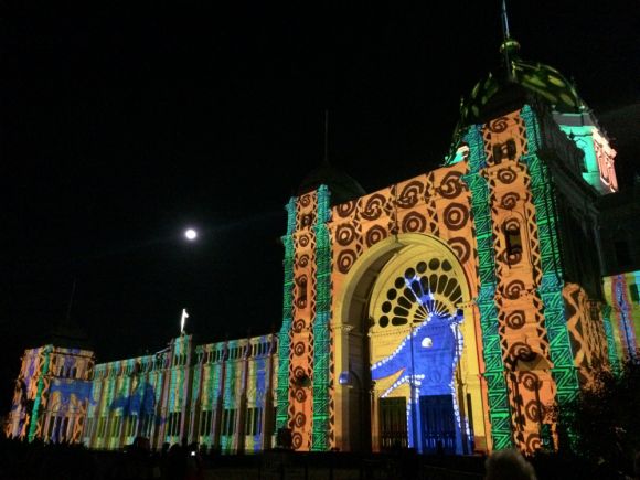Royal Exhibition Building. Image © Michael Smith White Night Melbourne 2016