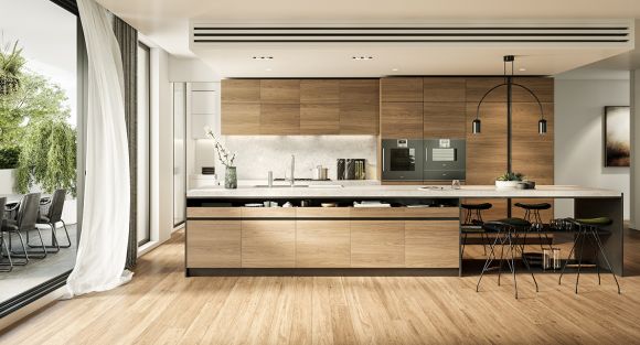 Interior render of Molteni & C Dada’s VVD kitchen fit-out. Image: K2LD Architects as developers - K2LD discuss The Springfield