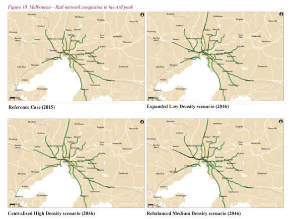 Rail congestion in Melbourne under Infrastructure Australia's growth scenarios Let's heed Infrastructure Australia's message: be more ambitious with Melbourne's public transport network