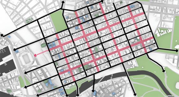 Notionally applying Barcelona's "Superblock" strategy to Melbourne's CBD City of Melbourne's Transport Strategy refresh. It's time to walk the walk