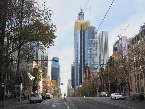 Aurora Melbourne Central - image: Urban.com.au user redden A snapshot of Melbourne's construction - July 2018