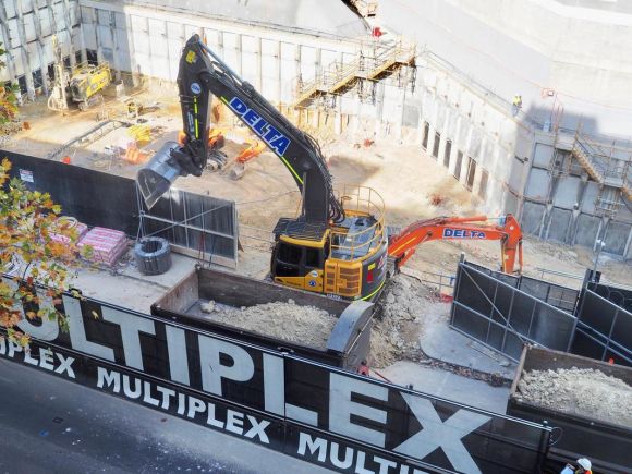 Queens Place well underway - image: Urban.com.au user redden A snapshot of Melbourne's construction - July 2018