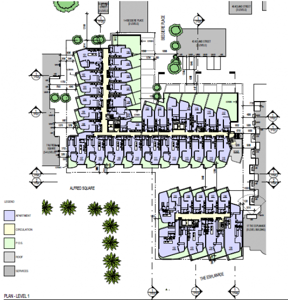 14-16 The Esplanade Level 1 Plan. © Metier3 A new beginning for St Kilda's Novotel?