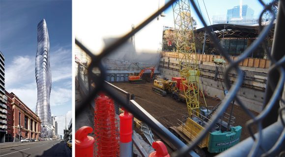 Premier Tower construction progress. Photo: redden Apartments galore set to breathe new life into the western CBD