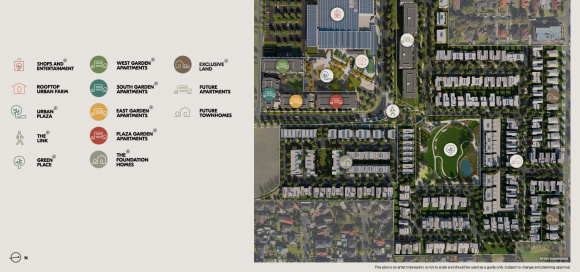 Burwood Brickworks Masterplan. Credit: Frasers Property