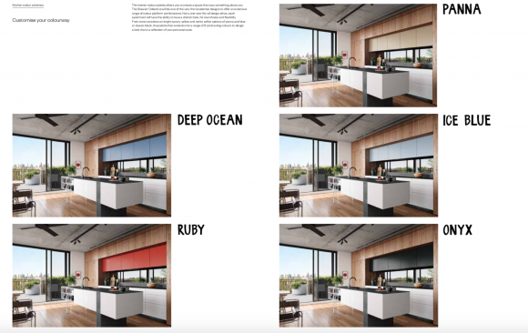 Interior colour scheme options Reimagining the norm of apartment design