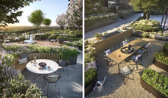 A variety of formal, informal, active and passive spaces have been designed as part of the landscape strategy. Image: Supplied ASPECT Studios' Erwin Taal discusses Sky Garden's landscape design