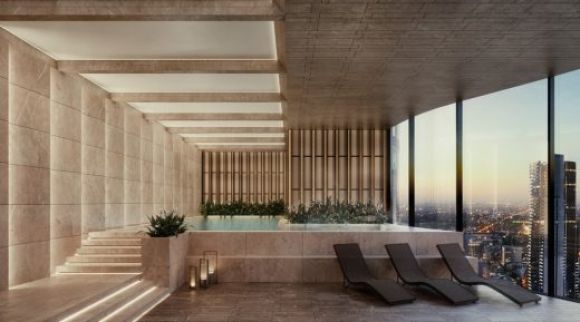 UNO Melbourne pool render. Credit: Elenberg Fraser Probuild appointed to construct SP Setia’s UNO Melbourne tower