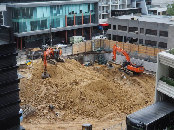Excavation and ground works are progressing on site. Image: Urban.com.au member redden EcoWorld International rethinks retirement living for South Yarra project