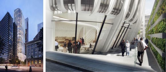 Landream's 54-storey tower will include a 194-key hotel, operated by Mandarin Oriental. Images: Zaha Hadid Architects Melbourne's Collins Street continues to soar as construction heats up