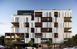 Moonee Ponds' apartment scene in focus
