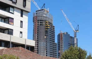 The state of construction in Melbourne - mid April 2017
