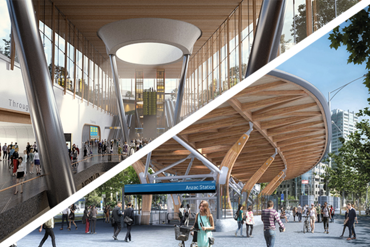 Drilling underway for Airport Link as excavation commences at ANZAC Station Drilling underway for Airport Link as excavation commences at ANZAC Station