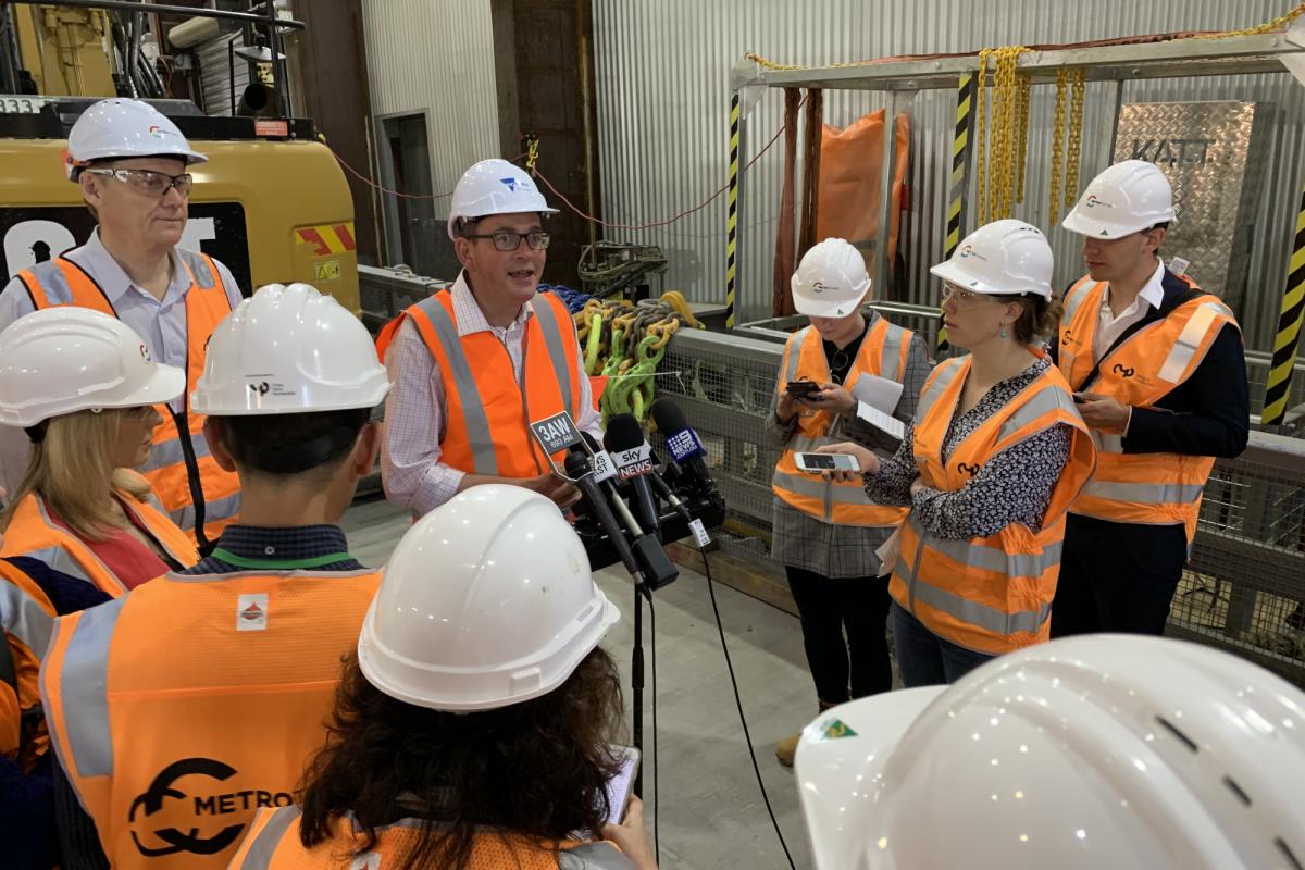 CBD Metro tunnel station construction begins CBD Metro tunnel station construction begins