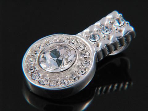 Sterling Silver Pendant - Halogen Crystal