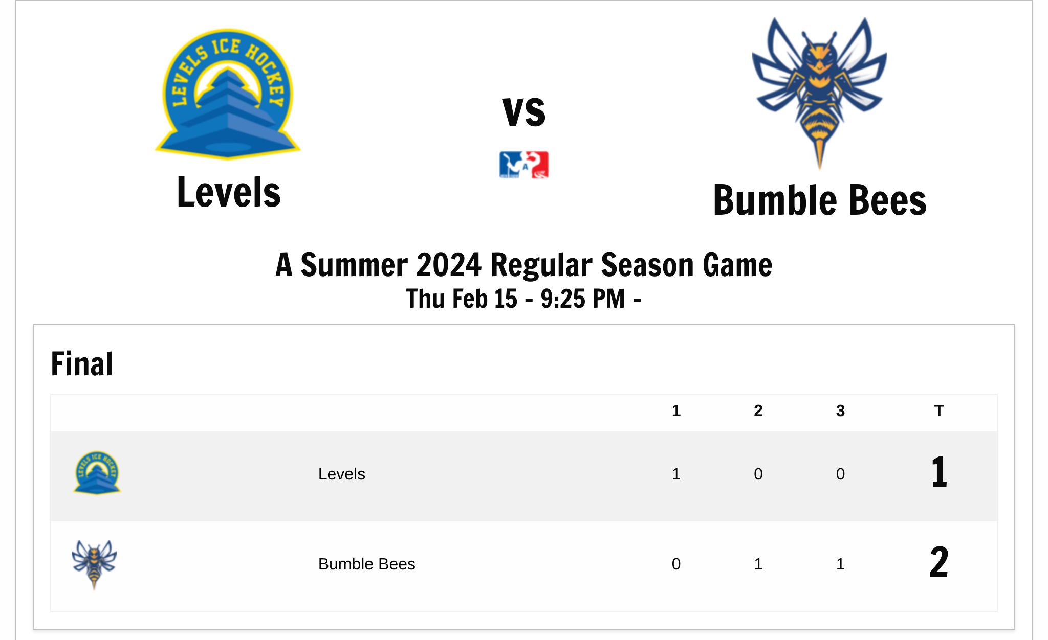 IceHQ Beer League Beer League A Summer 2024