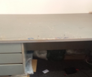 Large wooden desk