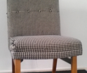 1960s houndstooth occasional chair