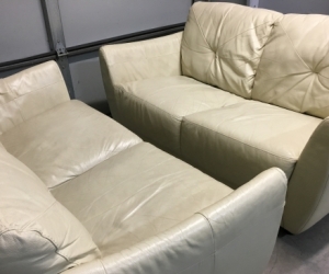 Leather sofas