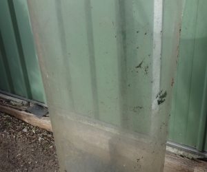 Polycarbonate plastic to wrap around a tree for possum guard