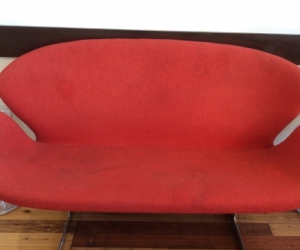 Sofa 2 seater designer replica red