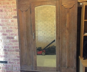 Vintage wooden wardrobe