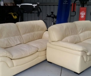 leather lounge suite