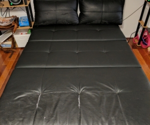 Sofa Bed (queen sized) Fuax Leather Peeling Off