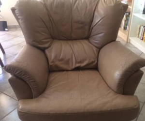 Single armchair, beige
