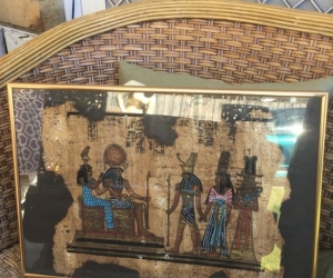 Egyptian Papyrus x2 - Framed