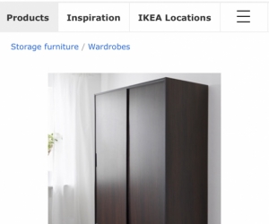 Wardrobe - IKEA TRYSIL - dark