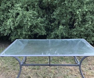 Outdoor dining table