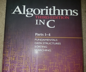 Text Book: Algorithms in C. 3rd Ed