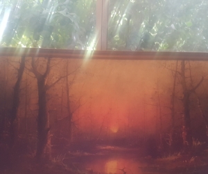 Large Print in wooden frame