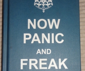 Very small book of quptations called Now Panic and Freak Out